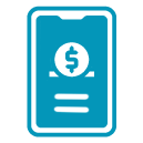 smartphone donation icon