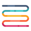 colorful timeline icon